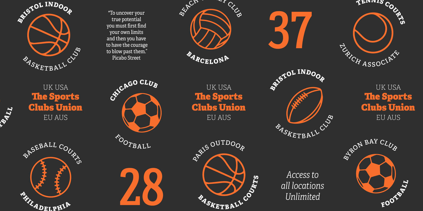 Adelle font specimen