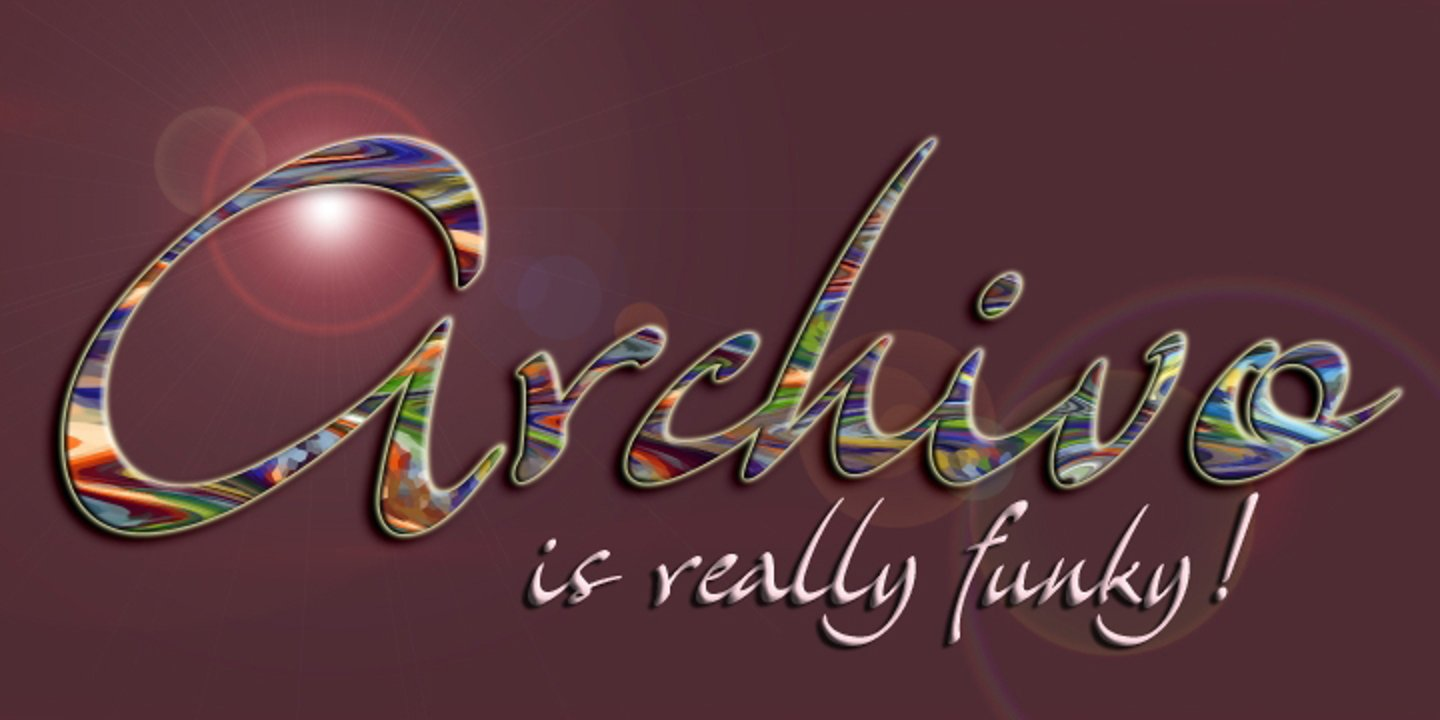 Archivo font specimen