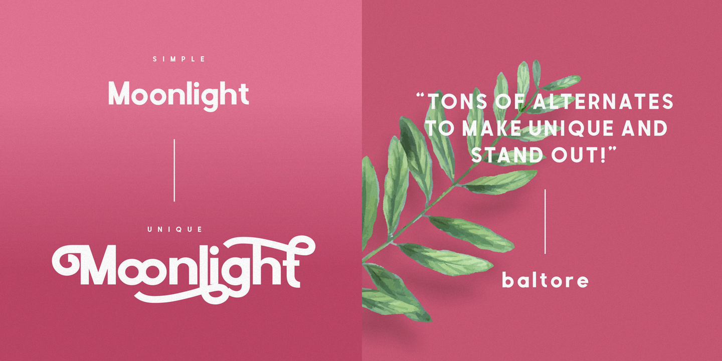 Balto font specimen