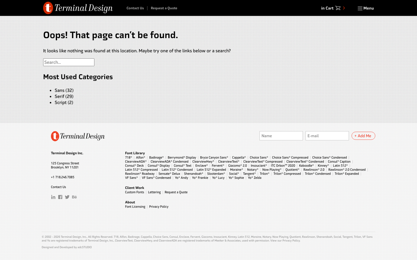 Clearview font specimen