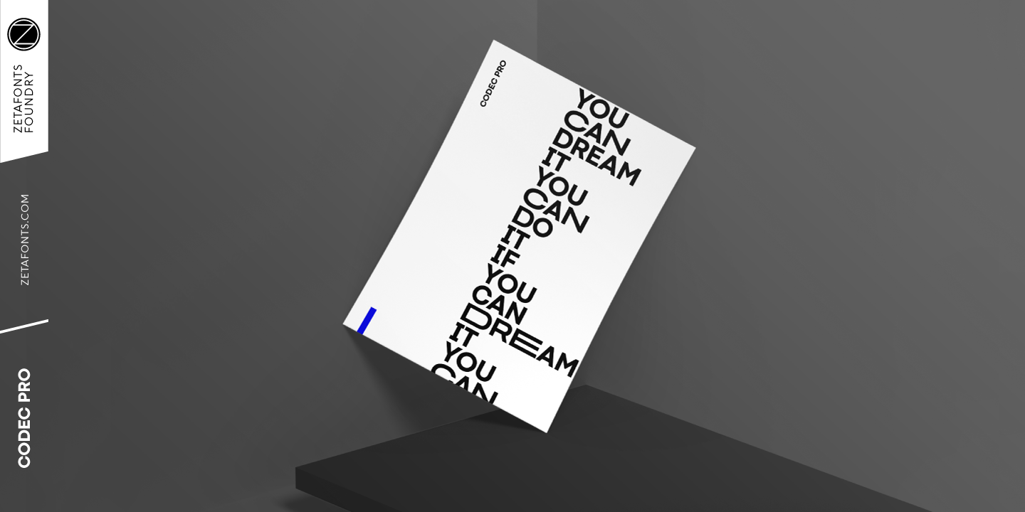 Codec Pro font specimen