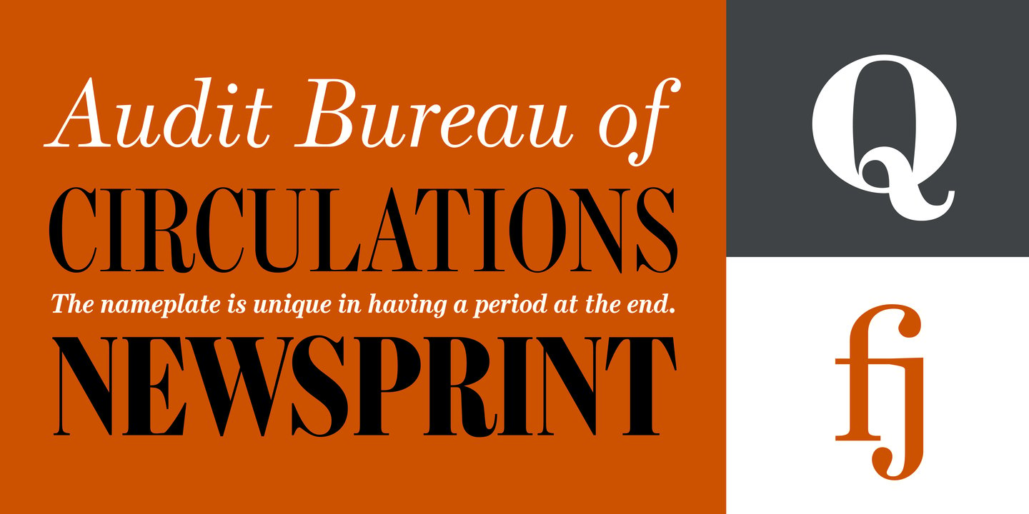 Escrow font specimen