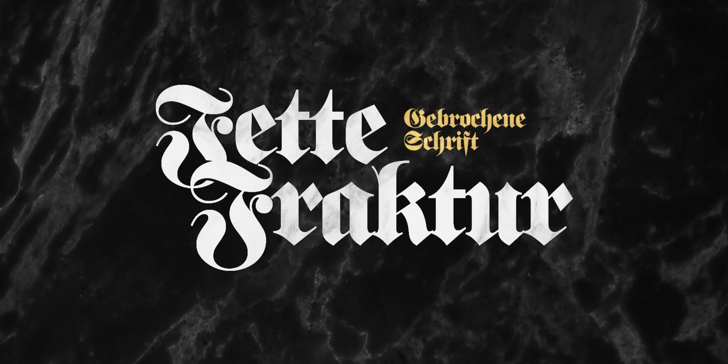 Fette Fraktur font specimen