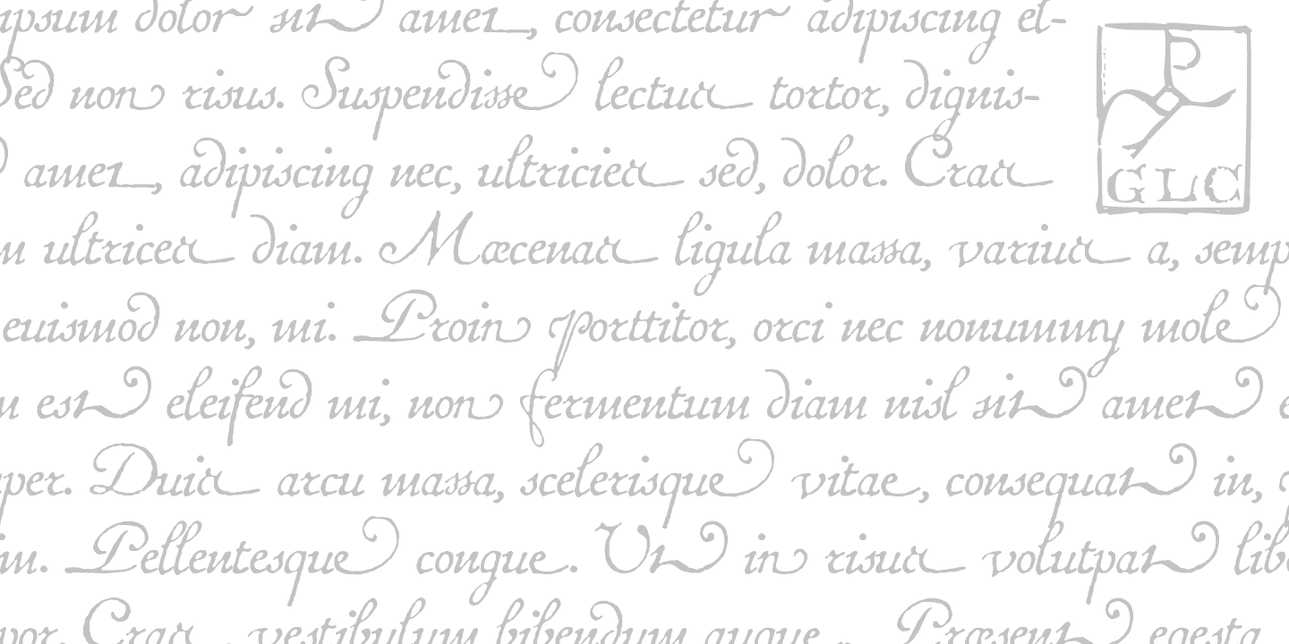 Financier font specimen