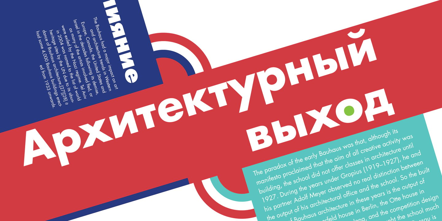 Futura font specimen