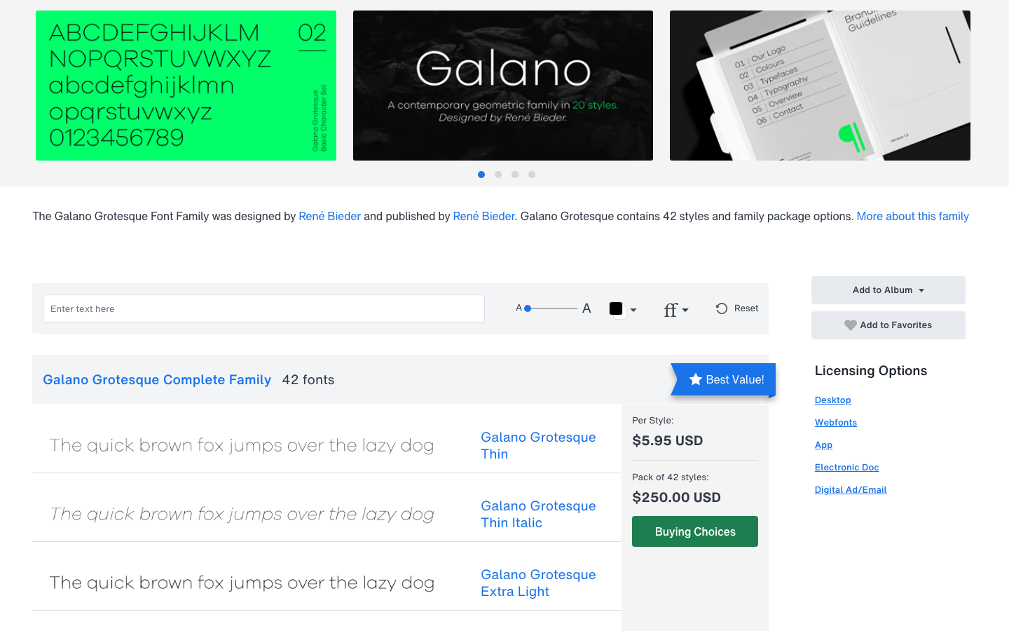 Galano Grotesque specimen 1 of 6