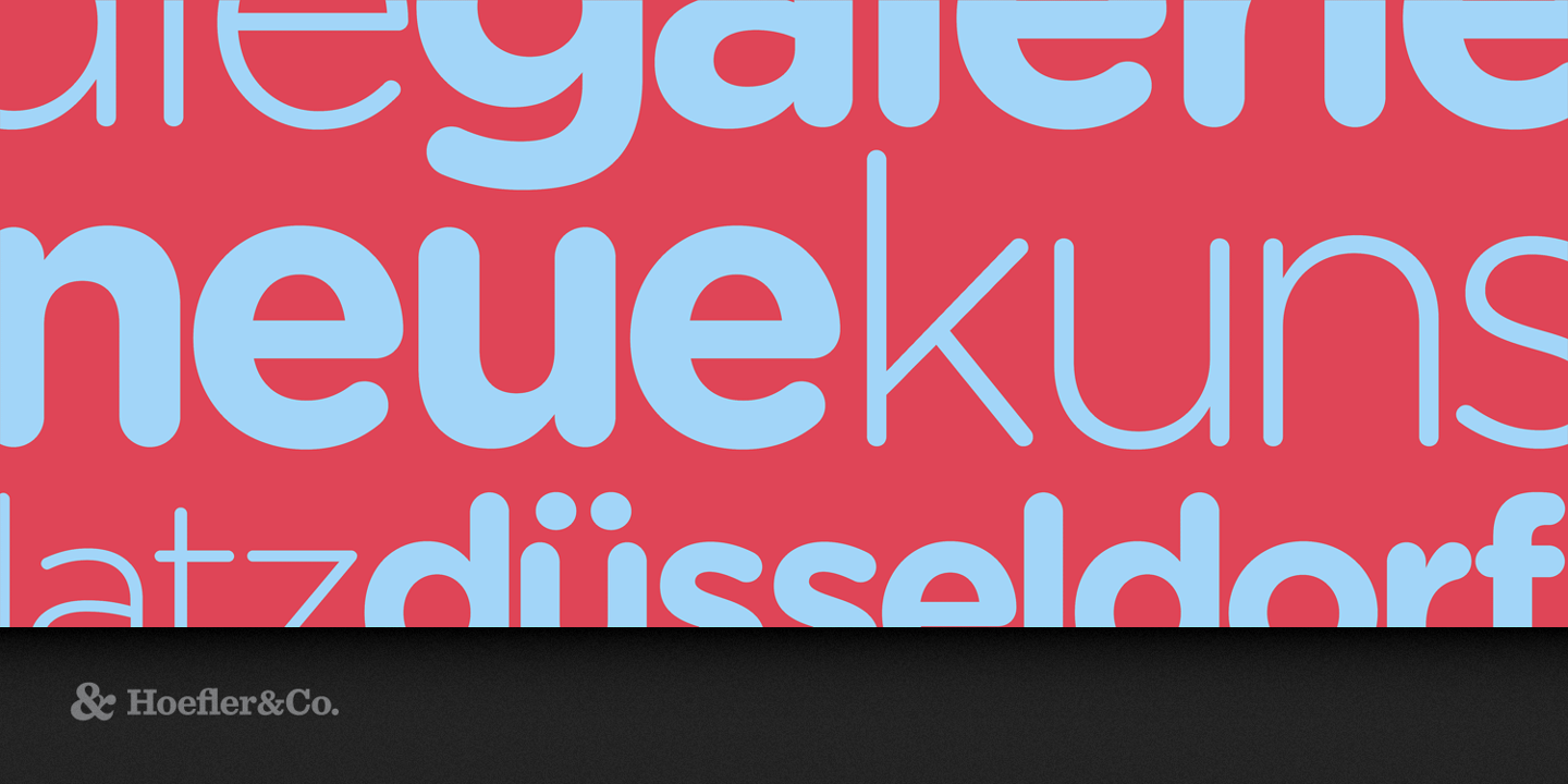 Gotham Rounded font specimen