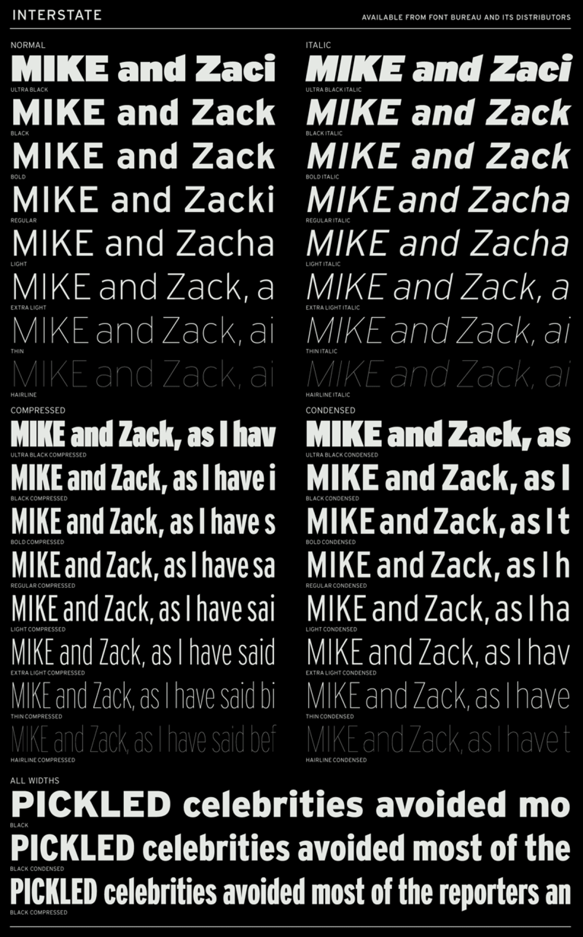 Interstate specimen 1 of 6