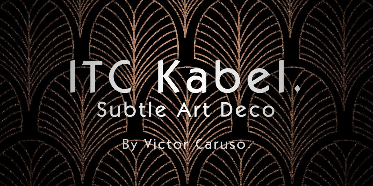 Kabel font specimen