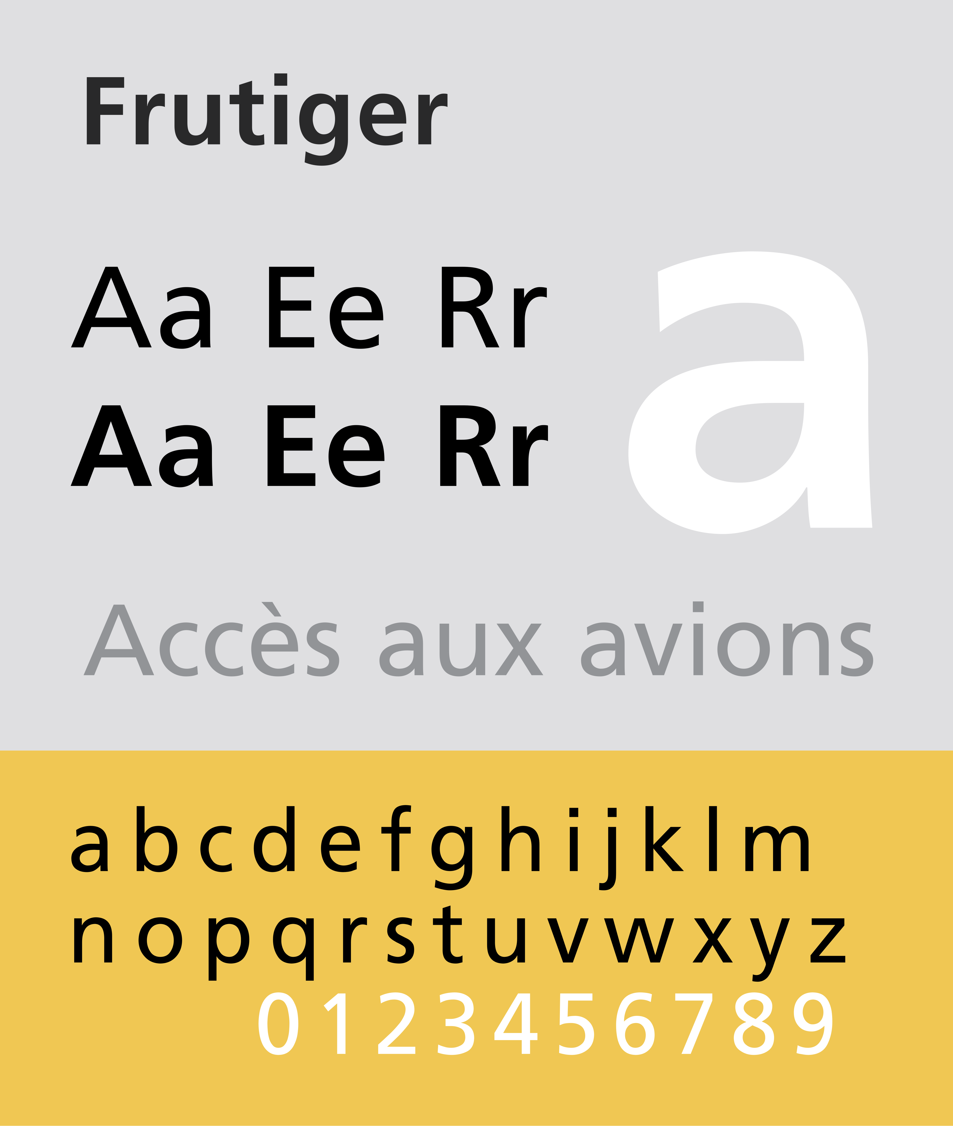Neue Frutiger specimen 1 of 6