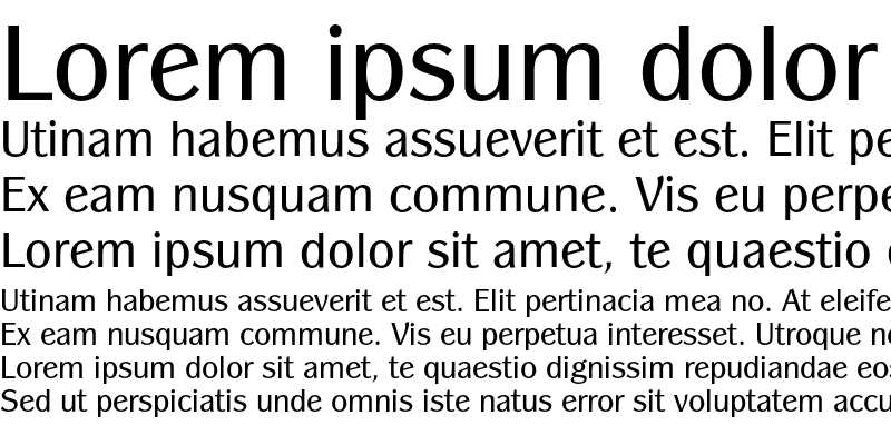 Panache font specimen