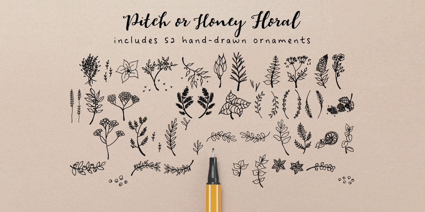 Pitch Sans font specimen