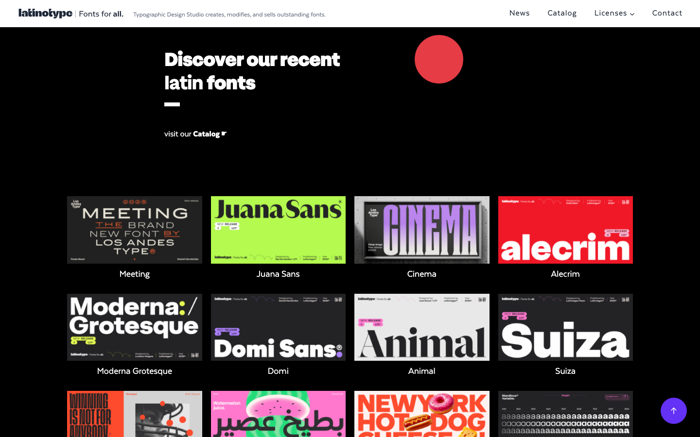 Recoleta font specimen