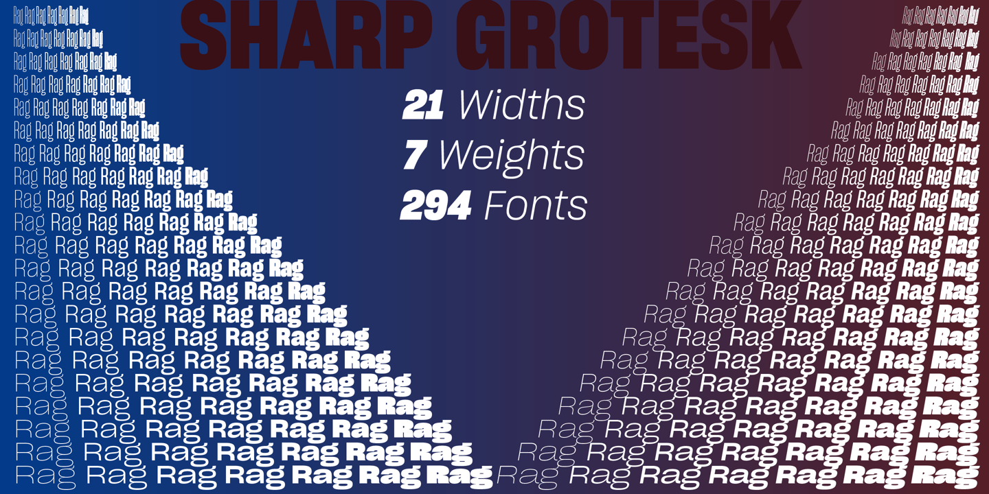 Sharp Grotesk font specimen