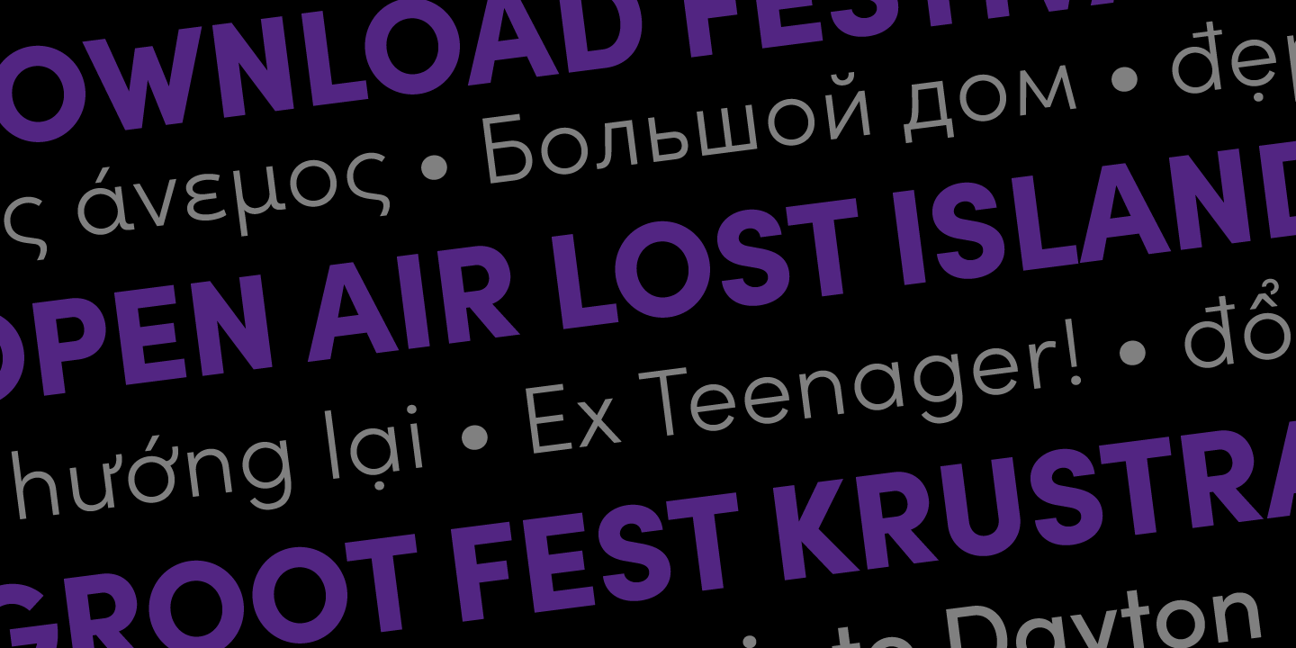 Sofia Pro font specimen