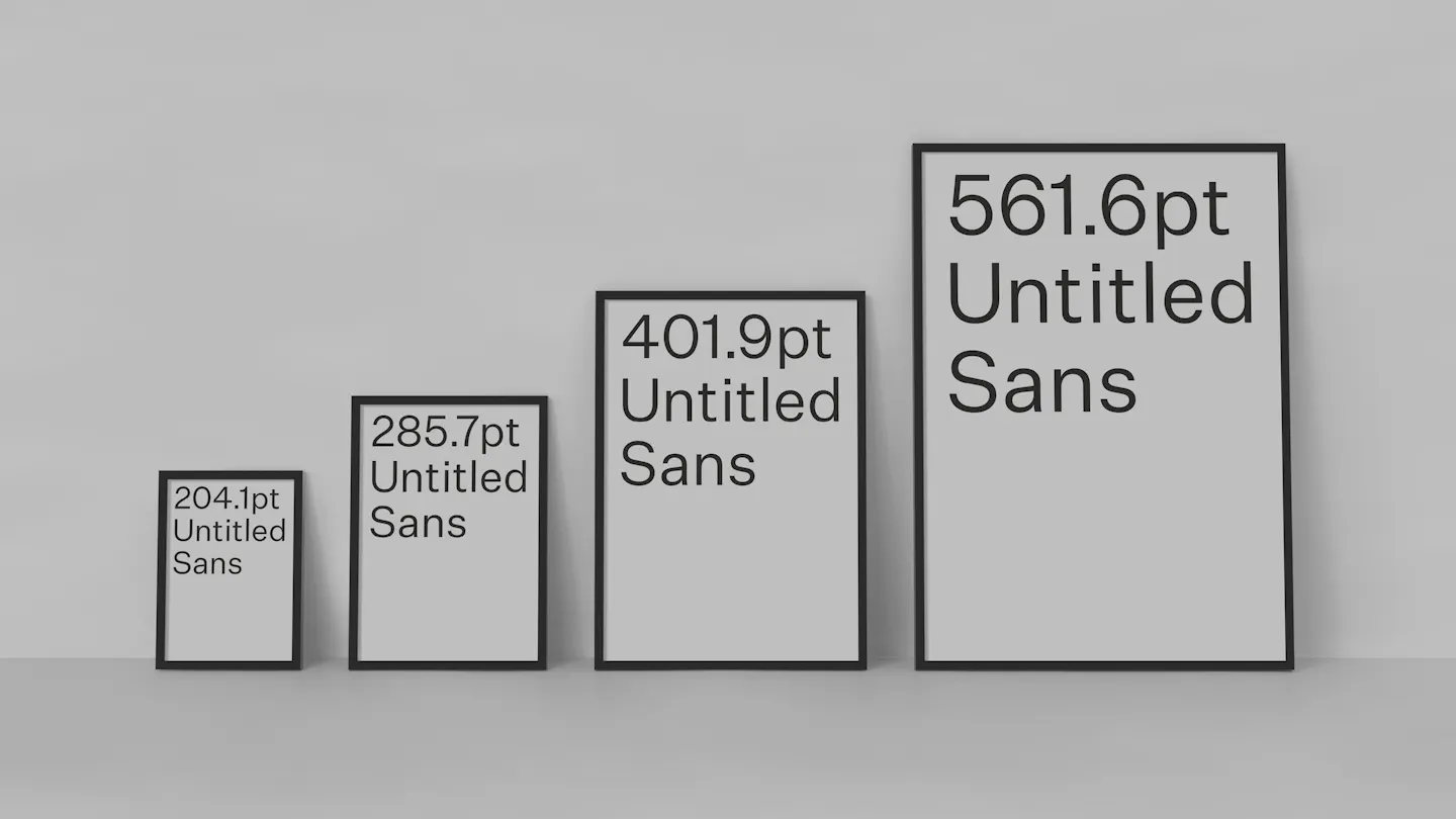 Untitled Sans font specimen