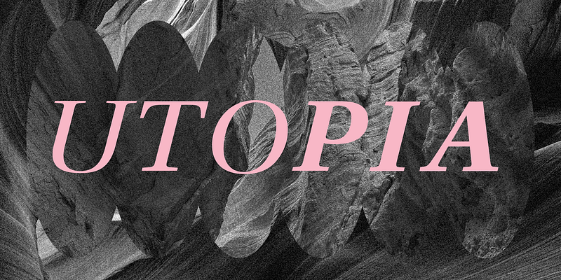 Utopia font specimen